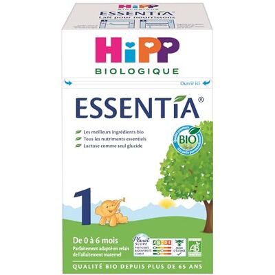 HiPP Essentia Lait 1 pour nourrissons Boîte 600g BIOLOGIQUE - Publicité HiPP Essentia Lait 1 pour nourrissons Boîte 600g BIOLOGIQUE - Publicité