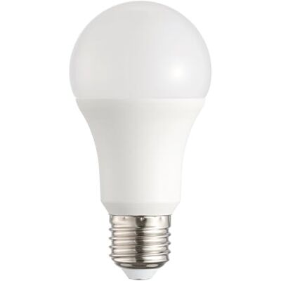Eglo Lampe LED E27 à intensité variable, ampoule 15 watts (équivalent à 100 watts), 1521 lumens, 3000 Kelvin, blanc chaud, luminaire opale blanche, A60, Ø 6 cm - Publicité Eglo Lampe LED E27 à intensité variable, ampoule 15 watts (équivalent à 100 watts), 1521 lumens, 3000 Kelvin, blanc chaud, luminaire opale blanche, A60, Ø 6 cm - Publicité