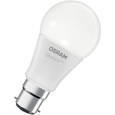 Osram Ampoule LED SMART+, forme d'ampoule A60 RGBW B22D, compatible avec Alexa et Google Home, blanc réglable, multicolore, Wi-Fi, design à filament - Publicité Osram Ampoule LED SMART+, forme d'ampoule A60 RGBW B22D, compatible avec Alexa et Google Home, blanc réglable, multicolore, Wi-Fi, design à filament - Publicité