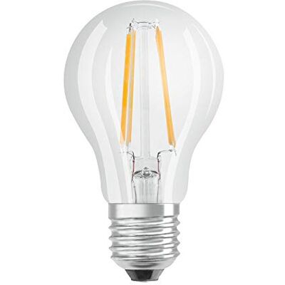 Osram Lot de 4 x Ampoule LED Culot: E27 Blanc chaud 2700 K 7 W équivalent à 60 W LED THREE STEP DIM CLASSIC A - Publicité Osram Lot de 4 x Ampoule LED Culot: E27 Blanc chaud 2700 K 7 W équivalent à 60 W LED THREE STEP DIM CLASSIC A - Publicité