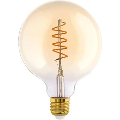 Eglo Lampe LED E27 dimmable, filament vintage spirale, ampoule Edison - Publicité Eglo Lampe LED E27 dimmable, filament vintage spirale, ampoule Edison - Publicité