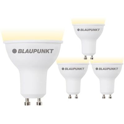 Blaupunkt GU10 Réflecteur LED Dépoli 5W 500 lm 2700K Blanc Chaud, Lot de 4 - Publicité Blaupunkt GU10 Réflecteur LED Dépoli 5W 500 lm 2700K Blanc Chaud, Lot de 4 - Publicité