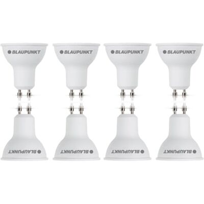 Blaupunkt GU10 Lampe LED 5W (50W) 500 lumens 4000K Blanc Naturel, Lot de 8 - Publicité Blaupunkt GU10 Lampe LED 5W (50W) 500 lumens 4000K Blanc Naturel, Lot de 8 - Publicité
