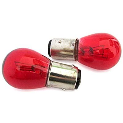 CARALL Blister 2 lampes halogènes PR21 / 5W BAW15D asymétrique 12V 21 / 5W couleur rouge Compatible avec Philips 12495 CP - Publicité CARALL Blister 2 lampes halogènes PR21 / 5W BAW15D asymétrique 12V 21 / 5W couleur rouge Compatible avec Philips 12495 CP - Publicité
