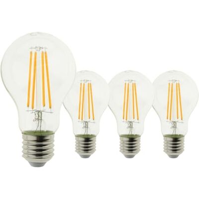 Blaupunkt Ampoule E27 A60 à filament, remplace 75W, 1055 lumens, Lot de 4 Lot économique pour plusieurs luminaires, Non dimmable, Diffusion 360 degrés, Ambiance chaleureuse pour restaurant et bar - Publicité Blaupunkt Ampoule E27 A60 à filament, remplace 75W, 1055 lumens, Lot de 4 Lot économique pour plusieurs luminaires, Non dimmable, Diffusion 360 degrés, Ambiance chaleureuse pour restaurant et bar - Publicité