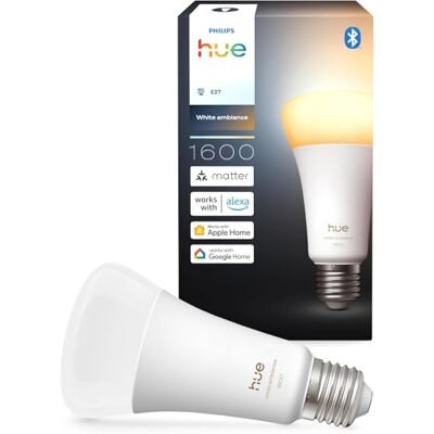 Philips White Ambiance, Ampoule LED A67, 1600lm, Pack de 1, Blanc - Publicité Philips White Ambiance, Ampoule LED A67, 1600lm, Pack de 1, Blanc - Publicité