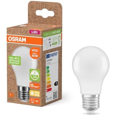 Osram LED STAR CLASSIC A 40 FR LED lamp, 4,9W, 470lm, 2700K, 6 Pack - Publicité Osram LED STAR CLASSIC A 40 FR LED lamp, 4,9W, 470lm, 2700K, 6 Pack - Publicité