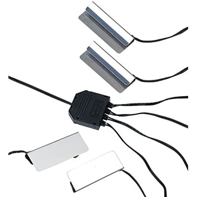 Lunartec Dispositif d'éclairage pour vitrine 4 Pinces et 12 LED Blanc Chaud - Publicité Lunartec Dispositif d'éclairage pour vitrine 4 Pinces et 12 LED Blanc Chaud - Publicité