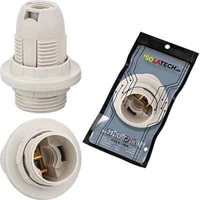 ISOLATECH 1pc Douille E14 En Plastique Max.250V/4A Avec 2 Anneaux Pour LED Et Lampes Éco, Pour Ampoules, Plafond, Salle De Bains, Cuisine, Résistante À La Chaleur - Publicité ISOLATECH 1pc Douille E14 En Plastique Max.250V/4A Avec 2 Anneaux Pour LED Et Lampes Éco, Pour Ampoules, Plafond, Salle De Bains, Cuisine, Résistante À La Chaleur - Publicité
