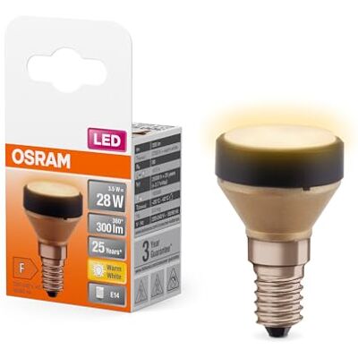 Osram Flat Lamp, lampe LED ultra-compacte et plate avec culot E14, remplace les ampoules traditionnelles de 28W, blanc chaud (2700K), économique avec une consommation de 3.5W, non dimmable, pack de 6 - Publicité Osram Flat Lamp, lampe LED ultra-compacte et plate avec culot E14, remplace les ampoules traditionnelles de 28W, blanc chaud (2700K), économique avec une consommation de 3.5W, non dimmable, pack de 6 - Publicité
