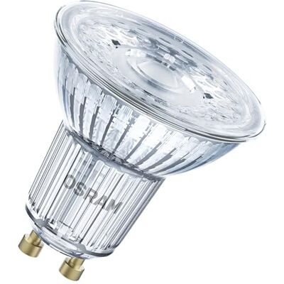 Osram SMART+ LED Spot PAR16 GU10 Blanc chaud, dimmable, Matter via WiFi, contrôlable via application et assistant vocal, 4,7 W, 2700 K, forme réflecteur - Publicité Osram SMART+ LED Spot PAR16 GU10 Blanc chaud, dimmable, Matter via WiFi, contrôlable via application et assistant vocal, 4,7 W, 2700 K, forme réflecteur - Publicité