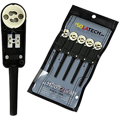 ISOLATECH 5 Douilles GU10 Avec Boîte De Connexion Pour Spots LED Pour Ampoules LED Et Halogènes Jusqu'À 250V/2A, Avec Boîte De Connexion, Pour Installation Encastrée - Publicité ISOLATECH 5 Douilles GU10 Avec Boîte De Connexion Pour Spots LED Pour Ampoules LED Et Halogènes Jusqu'À 250V/2A, Avec Boîte De Connexion, Pour Installation Encastrée - Publicité