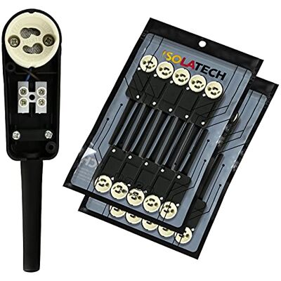 ISOLATECH 20 Douilles GU10 Avec Boîte De Connexion Pour Spots LED Pour Ampoules LED Et Halogènes Jusqu'À 250V/2A, Avec Boîte De Connexion, Pour Installation Encastrée - Publicité ISOLATECH 20 Douilles GU10 Avec Boîte De Connexion Pour Spots LED Pour Ampoules LED Et Halogènes Jusqu'À 250V/2A, Avec Boîte De Connexion, Pour Installation Encastrée - Publicité