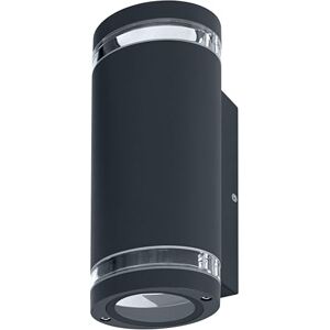 Osram Applique extérieure Up/Down GU10 avec anneau d'espacement, boîtier en aluminium gris foncé, protection IP44 & IK03, applique murale pour façades et entrées - Publicité Osram Applique extérieure Up/Down GU10 avec anneau d'espacement, boîtier en aluminium gris foncé, protection IP44 & IK03, applique murale pour façades et entrées - Publicité