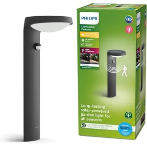 Philips Borne extérieure infrarouge Tyla, énergie solaire, 18W, 4000K, Anthracite - Publicité Philips Borne extérieure infrarouge Tyla, énergie solaire, 18W, 4000K, Anthracite - Publicité
