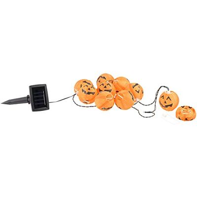Lunartec Guirlande à LED avec 10 lampions citrouilles d'halloween Solaire - Publicité Lunartec Guirlande à LED avec 10 lampions citrouilles d'halloween Solaire - Publicité
