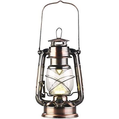 Lunartec Lampe-tempête LED à intensité Variable 200 LM / 3000 K/Coloris br... Publicité Lunartec Lampe-tempête LED à intensité Variable 200 LM / 3000 K/Coloris br... Publicité