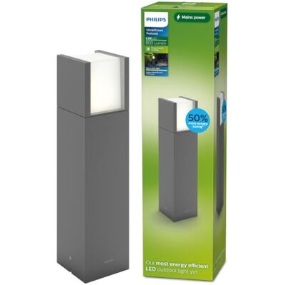 Philips Arbor UltraEfficient, Lampe de chemin d'extérieur 3,8 W, 2 700 K, antracite, IP44 résistante aux intempéries - Publicité Philips Arbor UltraEfficient, Lampe de chemin d'extérieur 3,8 W, 2 700 K, antracite, IP44 résistante aux intempéries - Publicité