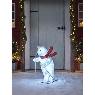 Lights4fun Sam, l'ours Polaire Qui skie - Publicité Lights4fun Sam, l'ours Polaire Qui skie - Publicité
