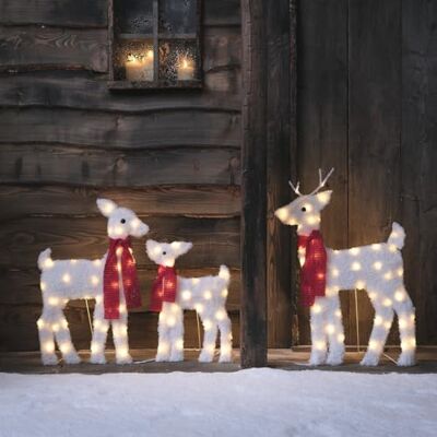 Lights4fun Silhouettes Familiales de Rennes Enneigés en 2D avec 100 LED Blanc Chaud avec Minuterie Décoration de Noël pour Intérieur et Extérieur - Publicité Lights4fun Silhouettes Familiales de Rennes Enneigés en 2D avec 100 LED Blanc Chaud avec Minuterie Décoration de Noël pour Intérieur et Extérieur - Publicité