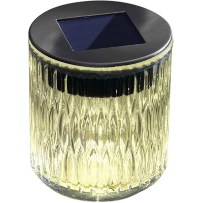 Lunartec Photophore solaire de jardin : photophore solaire LED en verre véritable avec un superbe motif lumineux, IP44 (lanterne d'ombre, lampe solaire, rétro) - Publicité Lunartec Photophore solaire de jardin : photophore solaire LED en verre véritable avec un superbe motif lumineux, IP44 (lanterne d'ombre, lampe solaire, rétro) - Publicité