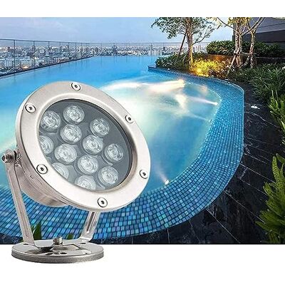 JOUFNING Lumière LED Submersible Spot LED Sous Marin, IP68 Étanche Spot Encastrable Exterieur, Lumières LED Sous-marines À Angle Réglable À 360°, Lumière De Bassin 24 V, Lumières Submersibles ( Color : Blue - Publicité JOUFNING Lumière LED Submersible Spot LED Sous Marin, IP68 Étanche Spot Encastrable Exterieur, Lumières LED Sous-marines À Angle Réglable À 360°, Lumière De Bassin 24 V, Lumières Submersibles ( Color : Blue - Publicité