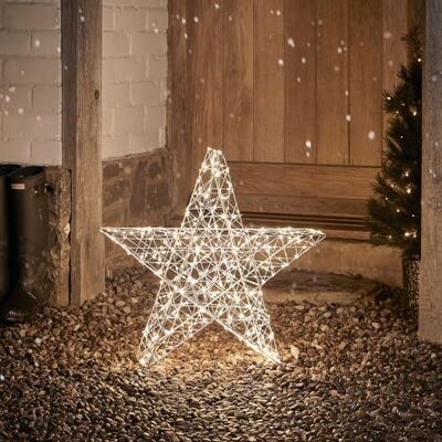 Lights4fun 60 cm Étoile LED 3 en 1 Minuterie Éclairage de Noël pour l'extérieur et l'intérieur - Publicité Lights4fun 60 cm Étoile LED 3 en 1 Minuterie Éclairage de Noël pour l'extérieur et l'intérieur - Publicité