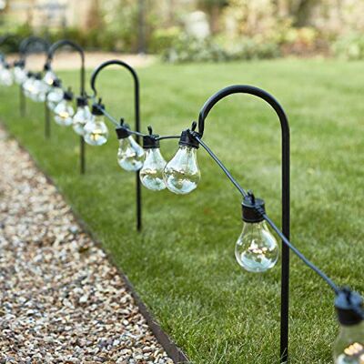 Lights4fun Lot de 10 Petits Crochets pour Jardin Style Bâton de Berger de 60cm - Publicité Lights4fun Lot de 10 Petits Crochets pour Jardin Style Bâton de Berger de 60cm - Publicité