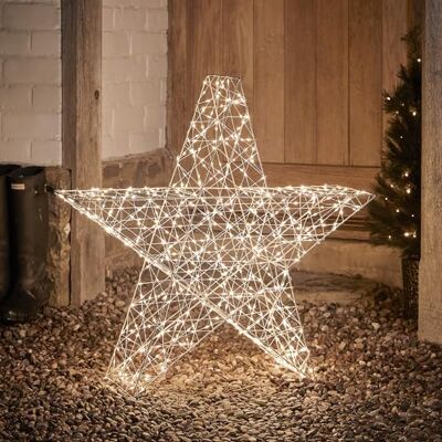 Lights4fun 82 cm 3 en 1 étoile LED Figurine minuterie Éclairage de Noël extérieur et intérieur - Publicité Lights4fun 82 cm 3 en 1 étoile LED Figurine minuterie Éclairage de Noël extérieur et intérieur - Publicité