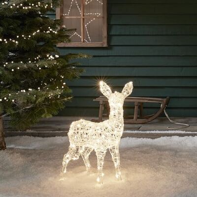 Lights4fun Swinsty Figurine de renne LED 3 en 1 77 cm Fonctionne avec piles Minuterie Éclairage de Noël pour l'extérieur et l'intérieur - Publicité Lights4fun Swinsty Figurine de renne LED 3 en 1 77 cm Fonctionne avec piles Minuterie Éclairage de Noël pour l'extérieur et l'intérieur - Publicité
