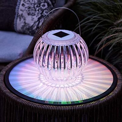 Lights4fun Lanterne Solaire Transparente à Couleur Changeante pour Déco Extérieur - Publicité Lights4fun Lanterne Solaire Transparente à Couleur Changeante pour Déco Extérieur - Publicité
