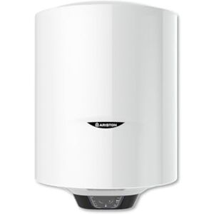 Ariston PRO 1 ECO, Chauffe-eau électrique vertical mural 50 litres, diamètre 450 mm Conçu et fabriqué pour être installé en France. Blanc - Publicité Ariston PRO 1 ECO, Chauffe-eau électrique vertical mural 50 litres, diamètre 450 mm Conçu et fabriqué pour être installé en France. Blanc - Publicité