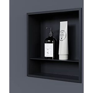 Bernstein Niche Murale Douche Noire à Rebord 30x30x10cm Acier Inoxydable étagère encastrée Salle de Bain + 1 Tablette, Anti-Rouille, étanche, Installation Facile NT303010X - Publicité Bernstein Niche Murale Douche Noire à Rebord 30x30x10cm Acier Inoxydable étagère encastrée Salle de Bain + 1 Tablette, Anti-Rouille, étanche, Installation Facile NT303010X - Publicité
