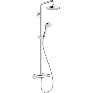 Hansgrohe Croma Select S Colonne de douche 180 2 jet avec mitigeur thermostatique, blanc/chromé, 27253400 - Publicité Hansgrohe Croma Select S Colonne de douche 180 2 jet avec mitigeur thermostatique, blanc/chromé, 27253400 - Publicité