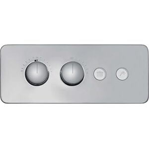 Bernstein Robinet Mitigeur mural à encastrer Douche en Laiton Chrome 30x12cm, Bouton inverseurs, réglage puissance/température + Corps encastré, Design Moderne NT7646 - Publicité Bernstein Robinet Mitigeur mural à encastrer Douche en Laiton Chrome 30x12cm, Bouton inverseurs, réglage puissance/température + Corps encastré, Design Moderne NT7646 - Publicité