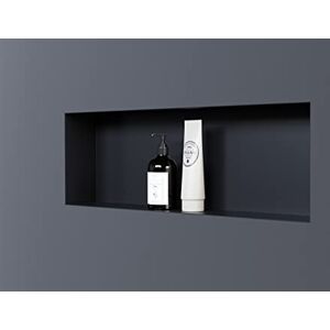 Bernstein Niche murale douche Noire sans rebord 20x60x10cm acier inoxydable étagère encastrée salle de bain, Anti-rouille, étanche, installation facile NT206010X - Publicité Bernstein Niche murale douche Noire sans rebord 20x60x10cm acier inoxydable étagère encastrée salle de bain, Anti-rouille, étanche, installation facile NT206010X - Publicité