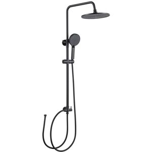 Auralum Colonne de Douche sans Mitigeur, Douche pluie 250 mm, Douchette à 4 Modes, Ensemble de Douche Réglable en Hauteur, Noir - Publicité Auralum Colonne de Douche sans Mitigeur, Douche pluie 250 mm, Douchette à 4 Modes, Ensemble de Douche Réglable en Hauteur, Noir - Publicité
