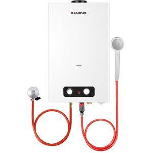 CAMPLUX Chauffe-eau à Gaz 16 Litres, BD422 Chauffe-eau Extérieur, Douche au Gaz Propane/Butane, 37/28-30mbar, pour Camping/Extérieur/Jardin, 32kW - Publicité CAMPLUX Chauffe-eau à Gaz 16 Litres, BD422 Chauffe-eau Extérieur, Douche au Gaz Propane/Butane, 37/28-30mbar, pour Camping/Extérieur/Jardin, 32kW - Publicité