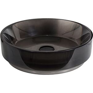 Bernstein Vasque Lavabo Rond à poser Noir Brillant Ø42x11cm + Bonde pop-up, Lave main Résine transparente Design, Robuste & Durable NT2430G - Publicité Bernstein Vasque Lavabo Rond à poser Noir Brillant Ø42x11cm + Bonde pop-up, Lave main Résine transparente Design, Robuste & Durable NT2430G - Publicité