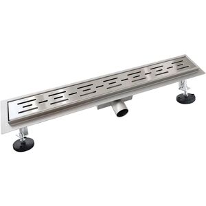 AICA Caniveau de Douche Italienne Acier Inoxydable 90 cm Siphon Sol D'évacuation le Modèle Linéaire Drain de Douche Rectangulaire Extra Plat Argent - Publicité AICA Caniveau de Douche Italienne Acier Inoxydable 90 cm Siphon Sol D'évacuation le Modèle Linéaire Drain de Douche Rectangulaire Extra Plat Argent - Publicité