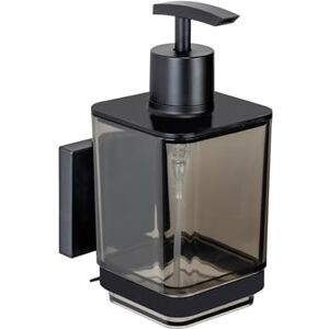 WENKO Distributeur de Savon Mural Vacuum-Loc Quadro Distributeur de Savon sans perçage en INOX Accessoires Salle de Bain Design 340 ML 7,5 x 16 x 10 cm Noir et argenté - Publicité WENKO Distributeur de Savon Mural Vacuum-Loc Quadro Distributeur de Savon sans perçage en INOX Accessoires Salle de Bain Design 340 ML 7,5 x 16 x 10 cm Noir et argenté - Publicité