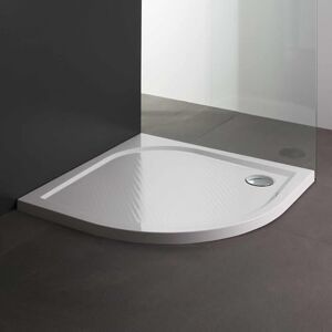 Kiamami Valentina Receveur de Douche Semi-Circulaire 80cm en marbre reconstitué Blanc Klio - Publicité Kiamami Valentina Receveur de Douche Semi-Circulaire 80cm en marbre reconstitué Blanc Klio - Publicité