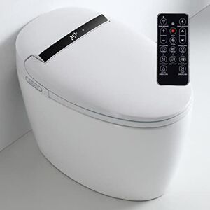 Nashi Toilette japonaise   Toilette avec bidet   Ouverture automatique avec lumière et décharge d'eau   Citerne intégrée   Siège chauffant, eau chaude et séchage   WC intelligent   Eira New - Publicité