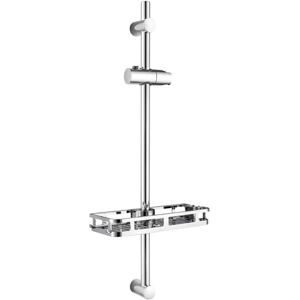 Auralum Barre de Douche Chrome 70cm en Acier Inoxydable 201 Colonne de Douche Mural avec Étagère sans Perçage, Finition Anti-Rayures, Support Douchette Réglable 360°, Rail de Douche Moderne, Chrome - Publicité Auralum Barre de Douche Chrome 70cm en Acier Inoxydable 201 Colonne de Douche Mural avec Étagère sans Perçage, Finition Anti-Rayures, Support Douchette Réglable 360°, Rail de Douche Moderne, Chrome - Publicité