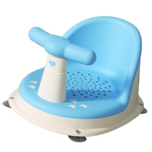 Huairdum Siège de Bain pour bébé, Siège de Bain pour bébé Amovible Ergonomique Confortable Réglable Multifonctionnel pour la Douche (bleu ciel) - Publicité