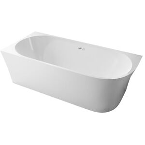 Bernstein Baignoire d'angle semi-îlot Blanc brillant design Acrylique + Bonde et trop plein, 215L, Montage à gauche 170x78x60cm (lxLxH) NOVA CORNER - Publicité Bernstein Baignoire d'angle semi-îlot Blanc brillant design Acrylique + Bonde et trop plein, 215L, Montage à gauche 170x78x60cm (lxLxH) NOVA CORNER - Publicité