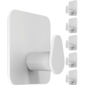 4smile Lot de 6 porte-serviettes sans perçage Blanc Pour armoire, serviettes et peignoirs Imperméables Grande capacité de charge En acier inoxydable Pour salle de bain, cuisine - Publicité 4smile Lot de 6 porte-serviettes sans perçage Blanc Pour armoire, serviettes et peignoirs Imperméables Grande capacité de charge En acier inoxydable Pour salle de bain, cuisine - Publicité