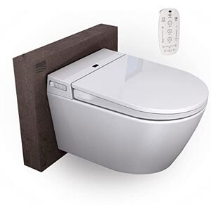 BERNSTEIN Toilettes WC japonais suspendu lavant Cuvette Blanc + télécommande, siège chauffant, Jet douche & Stérilisateur, séchoir air chaud, filtre anti-odeurs, Abattant LED, 59x42x43cm 540 PRO - Publicité BERNSTEIN Toilettes WC japonais suspendu lavant Cuvette Blanc + télécommande, siège chauffant, Jet douche & Stérilisateur, séchoir air chaud, filtre anti-odeurs, Abattant LED, 59x42x43cm 540 PRO - Publicité