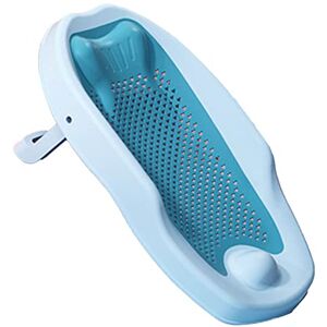 AMONIDA Support de Douche pour bébé, Support de Bain pour bébé Sûr, Siège de Bain Pliable et Antidérapant (Bleu) - Publicité