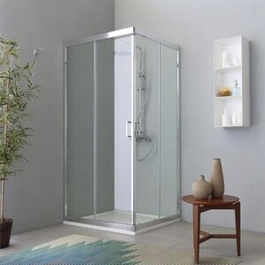 Cabine de Douche Moderne Rectangulaire Kiamami Valentina - 70x100 Transparent - Publicité Cabine de Douche Moderne Rectangulaire Kiamami Valentina - 70x100 Transparent - Publicité